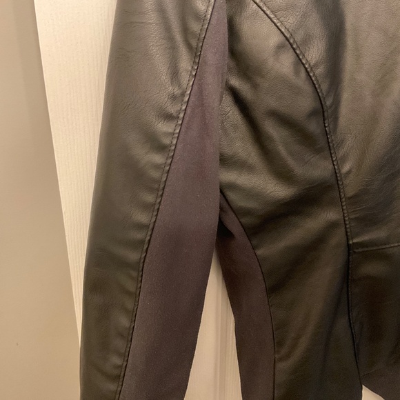Faux leather Blazer, black - Picture 4 of 10